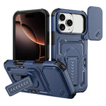 Custodia per telefono ibrida in PC e TPU con supporto invisibile per fotocamera scorrevole., For iPhone Air, For iPhone 16 Pro Max, For iPhone 16 Pro
