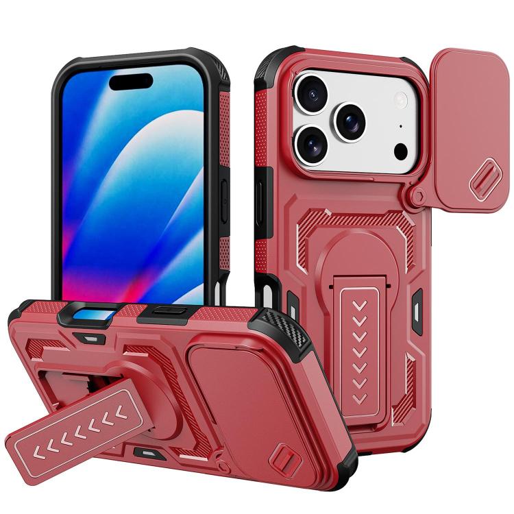 Custodia ibrida PC e TPU con supporto per iPhone 17 e 16