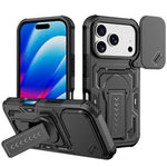 Custodia ibrida PC e TPU con supporto per iPhone 17 e 16