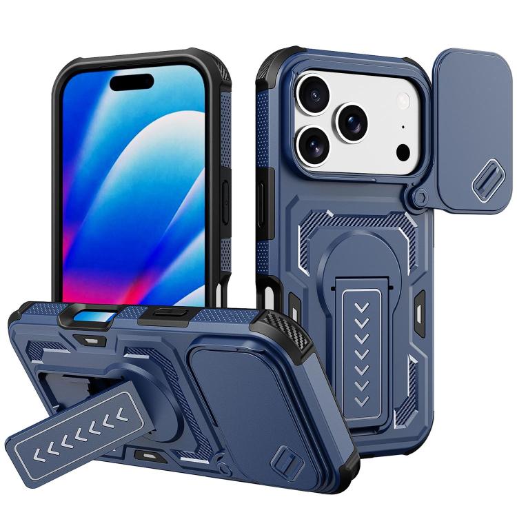 Custodia ibrida PC e TPU con supporto per iPhone 17 e 16