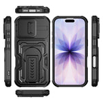 Custodia ibrida PC e TPU con supporto per iPhone 17 e 16