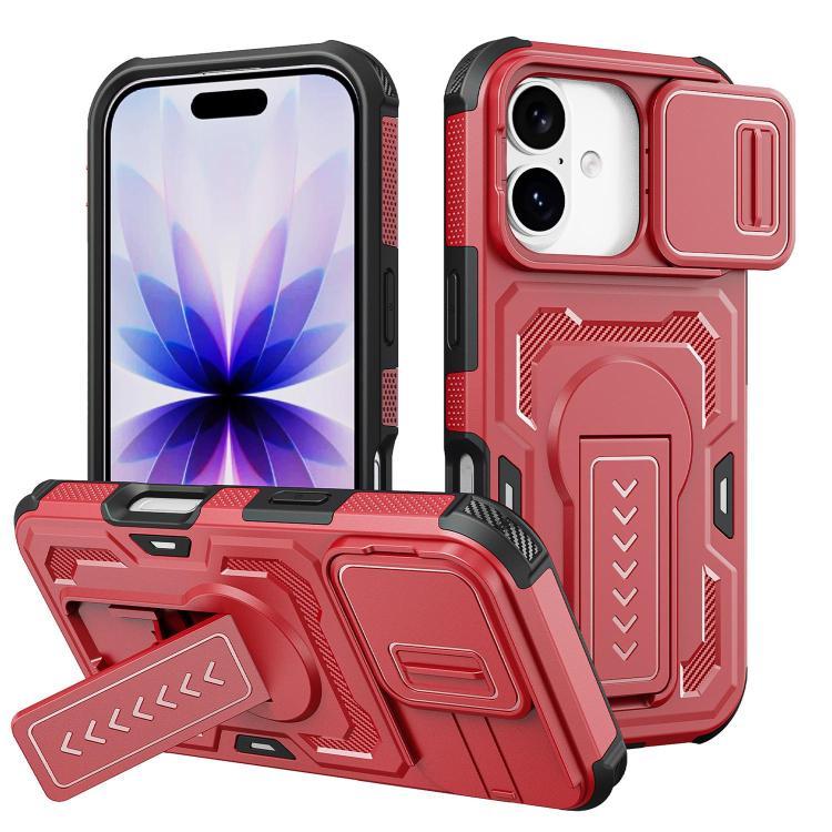 Custodia ibrida PC e TPU con supporto per iPhone 17 e 16