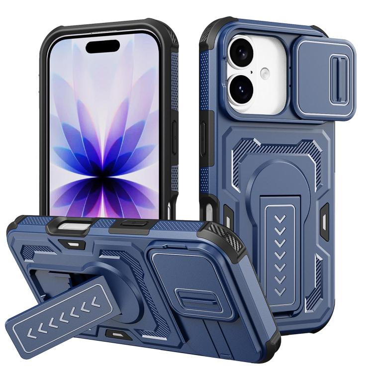Custodia ibrida PC e TPU con supporto per iPhone 17 e 16