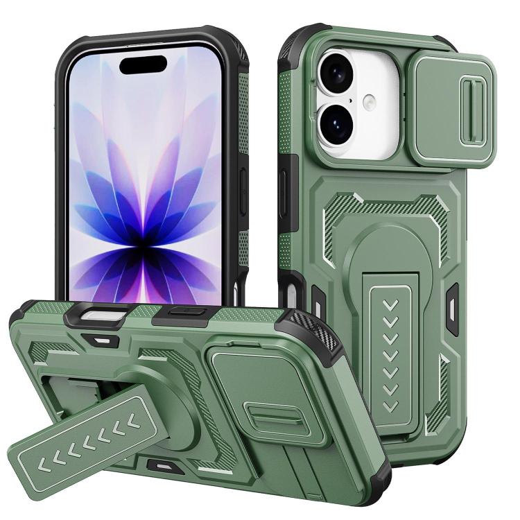 Custodia ibrida PC e TPU con supporto per iPhone 17 e 16