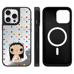 Custodia magnetica per telefono con specchio a fantasia serie YUY, For iPhone 16 Pro Max, For iPhone 16 Pro, For iPhone 16 Plus