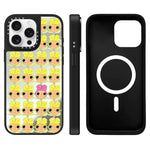 Custodia magnetica per telefono con specchio a fantasia serie YUY, For iPhone 16, For iPhone 15 Pro Max, For iPhone 15 Pro