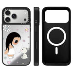 Custodia magnetica con specchio e pulsante di controllo della fotocamera della serie YUY, For iPhone 17 Pro Max, For iPhone 17 Pro, For iPhone 17