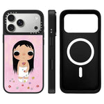 Custodia magnetica con specchio e pulsante di controllo della fotocamera della serie YUY, For iPhone 17 Pro Max, For iPhone 17 Pro, For iPhone 17