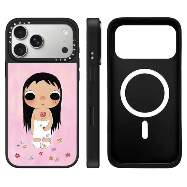 Custodia magnetica con specchio e pulsante di controllo della fotocamera della serie YUY, For iPhone 17 Pro Max, For iPhone 17 Pro, For iPhone 17