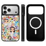 Custodia magnetica con specchio e pulsante di controllo della fotocamera della serie YUY, For iPhone 17 Pro Max, For iPhone 17 Pro, For iPhone 17