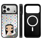 Custodia magnetica con specchio e pulsante di controllo della fotocamera della serie YUY, For iPhone 17 Pro Max, For iPhone 17 Pro, For iPhone 17