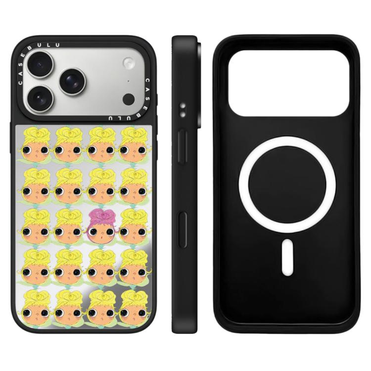 Custodia magnetica con specchio e pulsante di controllo della fotocamera della serie YUY, For iPhone 17 Pro Max, For iPhone 17 Pro, For iPhone 17