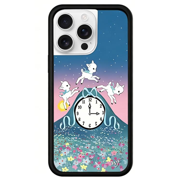 Custodia per telefono WildFlow Clock con motivo a pecore., For iPhone 16, For iPhone 15 Pro Max, For iPhone 15 Pro
