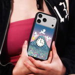 Custodia per telefono WildFlow Clock con motivo a pecore., For iPhone 16 Pro Max, For iPhone 16 Pro, For iPhone 16 Plus