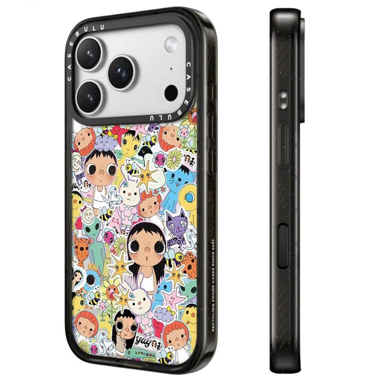 Custodia per telefono in acrilico trasparente con motivo serie YUY, For iPhone 16 Pro Max, For iPhone 16 Pro, For iPhone 16 Plus, For iPhone 16, For iPhone 15 Pro Max, For iPhone 15 Pro, For iPhone 15 Plus, For iPhone 15