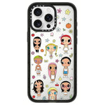 Custodia per telefono in acrilico trasparente con motivo serie YUY, For iPhone 16 Pro Max, For iPhone 16 Pro, For iPhone 16 Plus, For iPhone 16, For iPhone 15 Pro Max, For iPhone 15 Pro, For iPhone 15 Plus, For iPhone 15