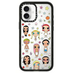 Custodia per telefono in acrilico trasparente con motivo serie YUY, For iPhone 16 Pro Max, For iPhone 16 Pro, For iPhone 16 Plus, For iPhone 16, For iPhone 15 Pro Max, For iPhone 15 Pro, For iPhone 15 Plus, For iPhone 15