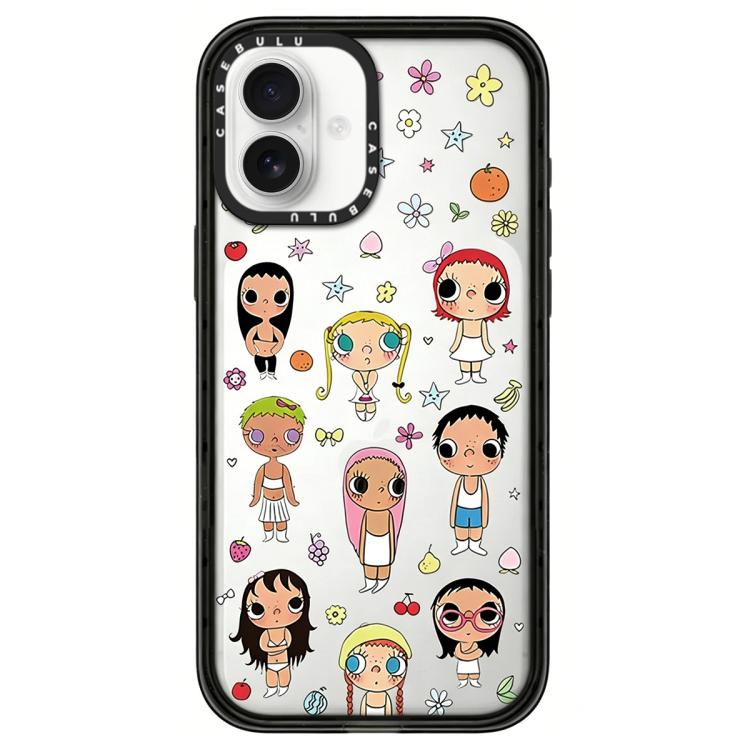 Custodia per telefono in acrilico trasparente con motivo serie YUY, For iPhone 16 Pro Max, For iPhone 16 Pro, For iPhone 16 Plus, For iPhone 16, For iPhone 15 Pro Max, For iPhone 15 Pro, For iPhone 15 Plus, For iPhone 15