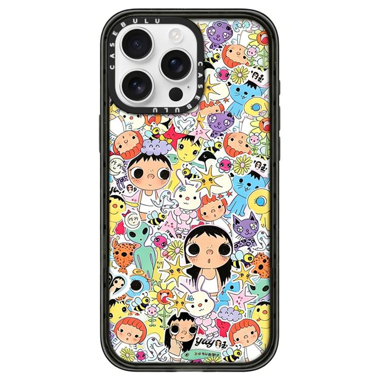 Custodia per telefono in acrilico trasparente con motivo serie YUY, For iPhone 16 Pro Max, For iPhone 16 Pro, For iPhone 16 Plus, For iPhone 16, For iPhone 15 Pro Max, For iPhone 15 Pro, For iPhone 15 Plus, For iPhone 15