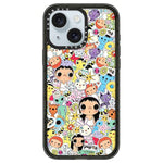 Custodia per telefono in acrilico trasparente con motivo serie YUY, For iPhone 16 Pro Max, For iPhone 16 Pro, For iPhone 16 Plus, For iPhone 16, For iPhone 15 Pro Max, For iPhone 15 Pro, For iPhone 15 Plus, For iPhone 15