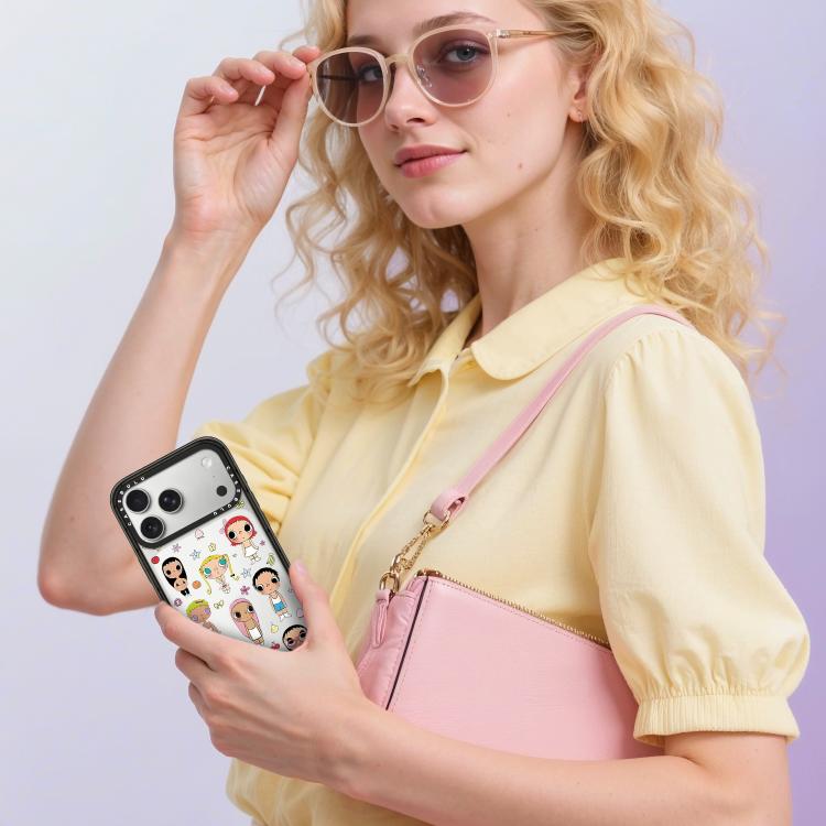 Custodia per telefono in acrilico trasparente con motivo serie YUY, For iPhone 16 Pro Max, For iPhone 16 Pro, For iPhone 16 Plus, For iPhone 16, For iPhone 15 Pro Max, For iPhone 15 Pro, For iPhone 15 Plus, For iPhone 15