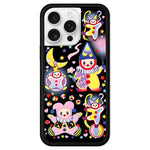 Custodia per telefono con motivo WildFlow Party Series, For iPhone 16 Pro Max, For iPhone 16 Pro, For iPhone 16 Plus