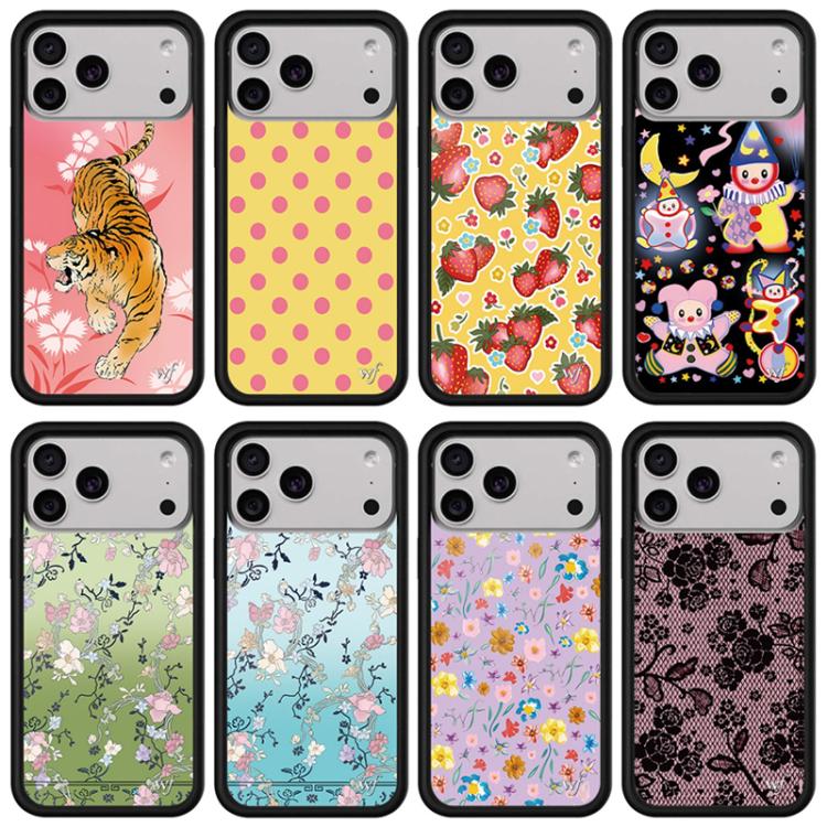 Custodia per telefono con motivo WildFlow Party Series, For iPhone 17 Pro Max, For iPhone 17 Pro, For iPhone 17