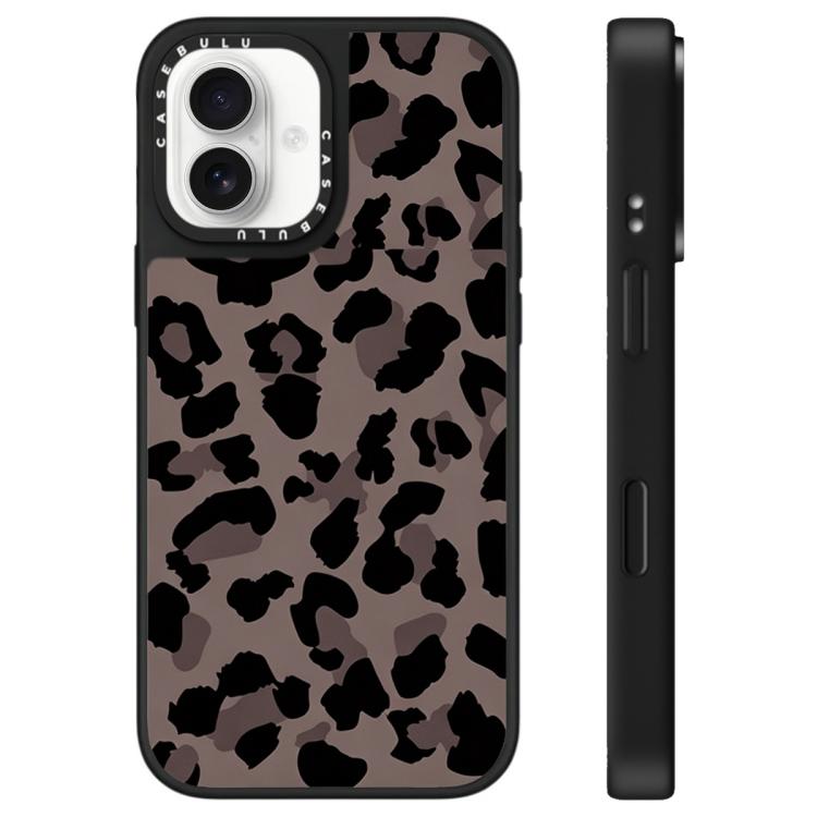 Custodia per telefono a specchio con motivo leopardato e stelle, For iPhone 16 Pro Max, For iPhone 16 Pro, For iPhone 16 Plus