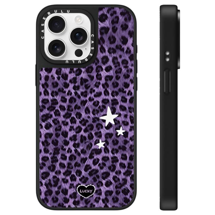 Custodia per telefono a specchio con motivo leopardato e stelle, For iPhone 16, For iPhone 15 Pro Max, For iPhone 15 Pro