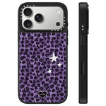 Custodia per telefono con specchio e pulsante di controllo della fotocamera con motivo leopardato e stelle., For iPhone 17 Pro Max, For iPhone 17 Pro, For iPhone 17