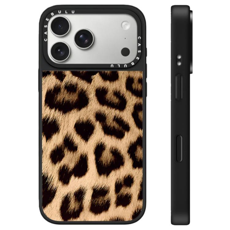 Custodia per telefono con specchio e pulsante di controllo della fotocamera con motivo leopardato e stelle., For iPhone 17 Pro Max, For iPhone 17 Pro, For iPhone 17
