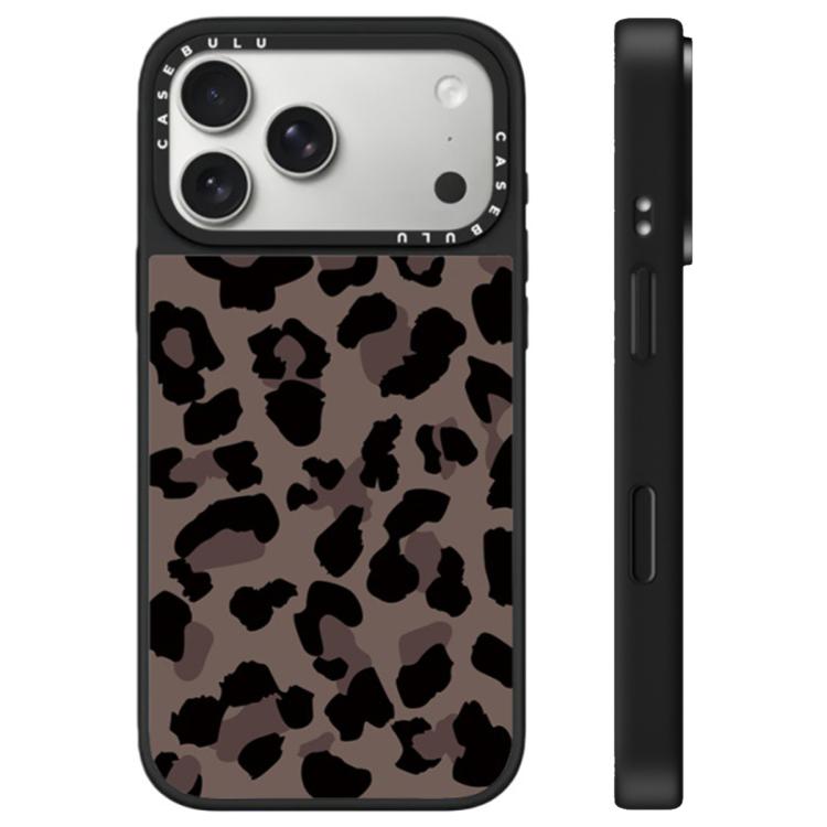 Custodia per telefono con specchio e pulsante di controllo della fotocamera con motivo leopardato e stelle., For iPhone 17 Pro Max, For iPhone 17 Pro, For iPhone 17