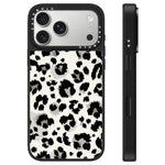 Custodia per telefono con specchio e pulsante di controllo della fotocamera con motivo leopardato e stelle., For iPhone 17 Pro Max, For iPhone 17 Pro, For iPhone 17