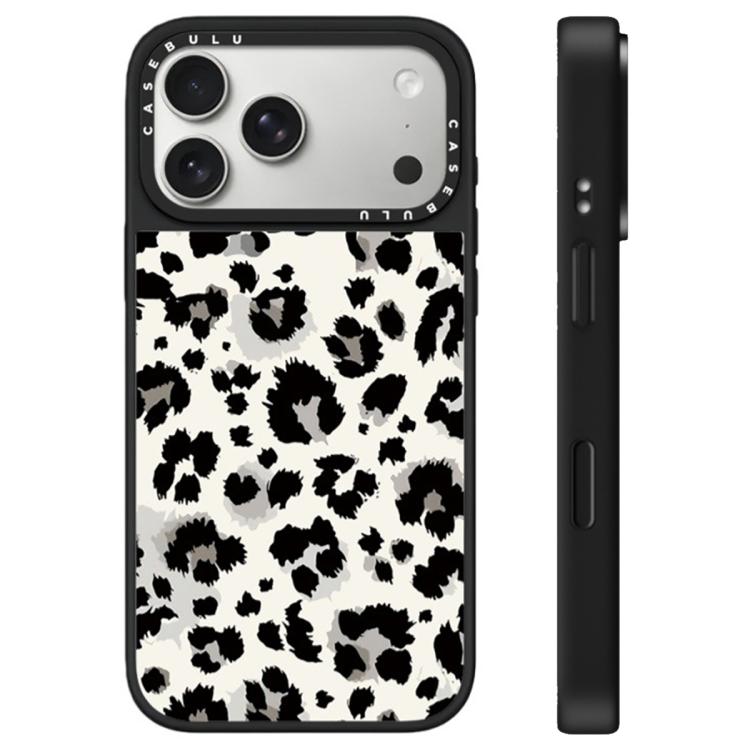Custodia per telefono con specchio e pulsante di controllo della fotocamera con motivo leopardato e stelle., For iPhone 17 Pro Max, For iPhone 17 Pro, For iPhone 17