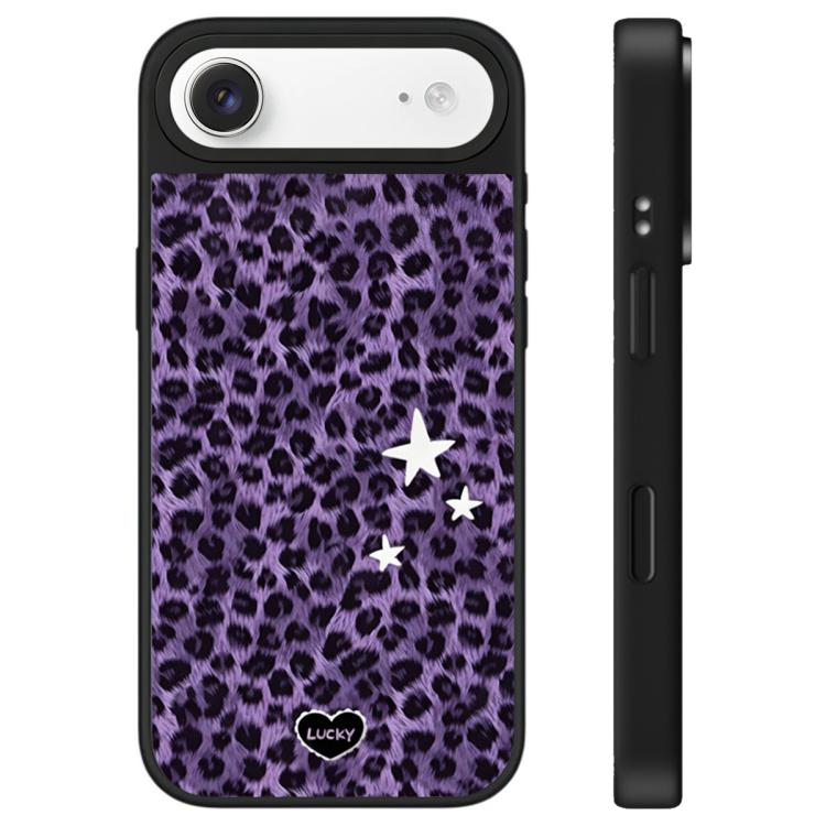 Custodia per telefono con specchio e pulsante di controllo della fotocamera con motivo leopardato e stelle., For iPhone Air