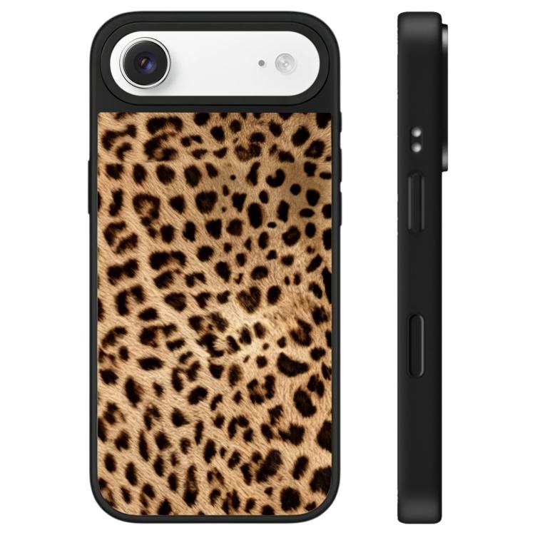 Custodia per telefono con specchio e pulsante di controllo della fotocamera con motivo leopardato e stelle., For iPhone Air