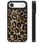 Custodia per telefono con specchio e pulsante di controllo della fotocamera con motivo leopardato e stelle., For iPhone Air