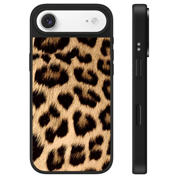 Custodia per telefono con specchio e pulsante di controllo della fotocamera con motivo leopardato e stelle., For iPhone Air