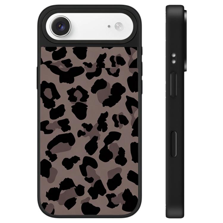 Custodia per telefono con specchio e pulsante di controllo della fotocamera con motivo leopardato e stelle., For iPhone Air