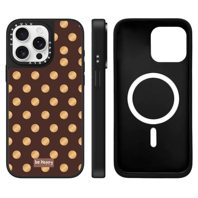 Custodia magnetica per telefono con specchio a specchio e motivo leopardato a stelle., For iPhone 16, For iPhone 15 Pro Max, For iPhone 15 Pro