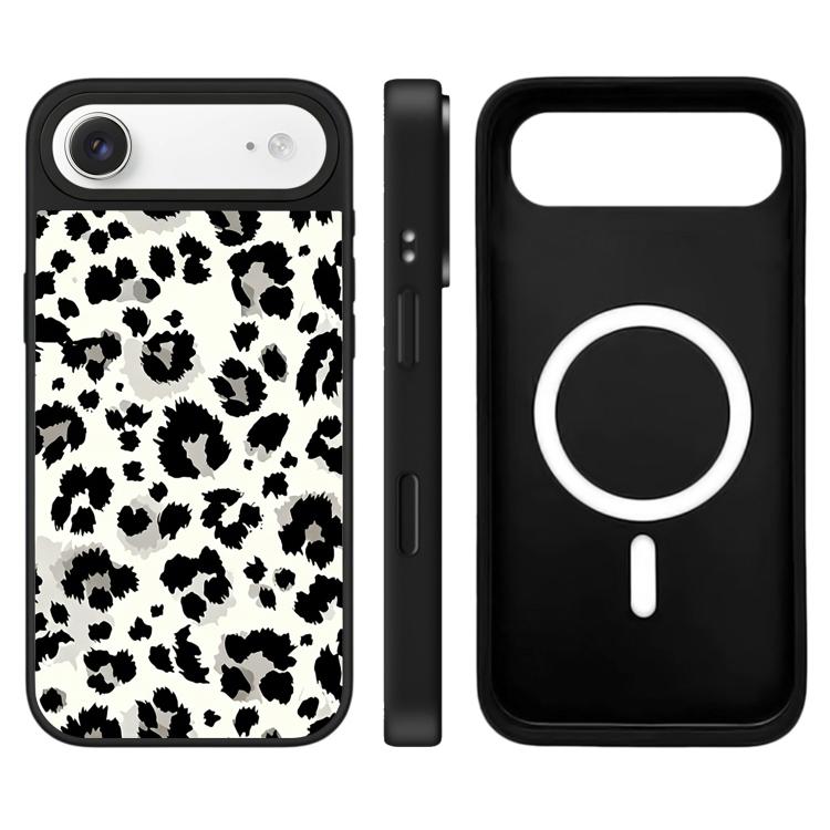 Serie Stelle Leopardo Motivo Pulsante di controllo della fotocamera Specchio Custodia magnetica per telefono, For iPhone Air