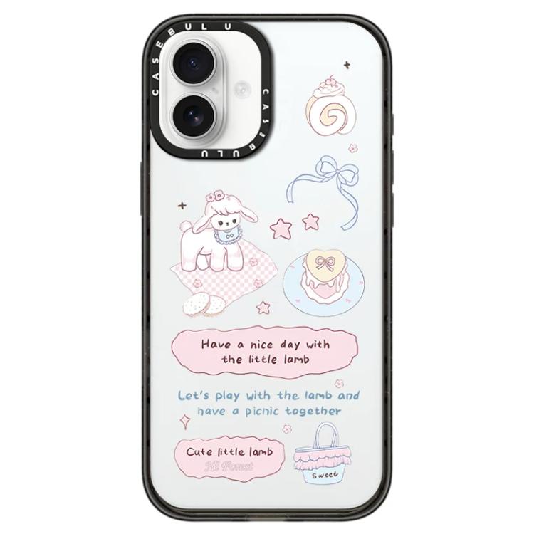 Custodia per telefono in acrilico trasparente con motivo Hi Forest Series, For iPhone 16 Plus, For iPhone 16
