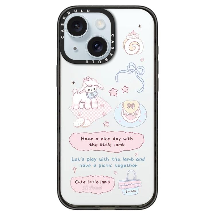 Custodia per telefono in acrilico trasparente con motivo Hi Forest Series, For iPhone 15 Plus, For iPhone 15