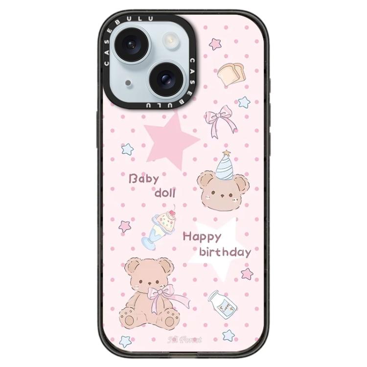 Custodia per telefono in acrilico trasparente con motivo Hi Forest Series, For iPhone 15 Plus, For iPhone 15
