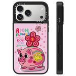 Custodia per telefono con specchio e pulsante di controllo della fotocamera con motivo floreale ricco, For iPhone 17 Pro Max, For iPhone 17 Pro, For iPhone 17