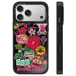 Custodia per telefono con specchio e pulsante di controllo della fotocamera con motivo floreale ricco, For iPhone 17 Pro Max, For iPhone 17 Pro, For iPhone 17