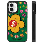 Custodia per telefono con specchio e motivo floreale., For iPhone 16 Pro Max, For iPhone 16 Pro, For iPhone 16 Plus