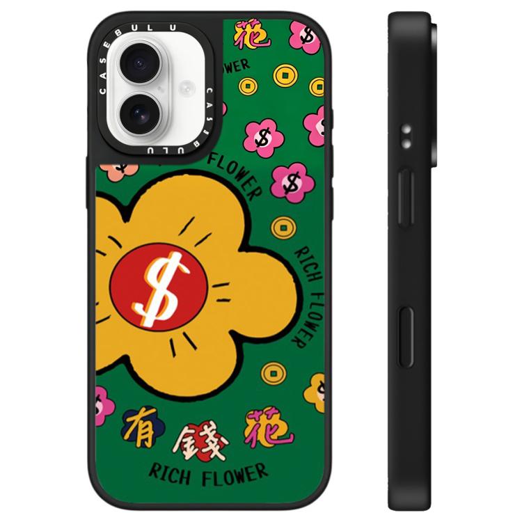 Custodia per telefono con specchio e motivo floreale., For iPhone 16, For iPhone 15 Pro Max, For iPhone 15 Pro