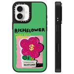 Custodia per telefono con specchio e motivo floreale., For iPhone 16, For iPhone 15 Pro Max, For iPhone 15 Pro
