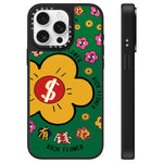 Custodia per telefono con specchio e motivo floreale., For iPhone 16, For iPhone 15 Pro Max, For iPhone 15 Pro